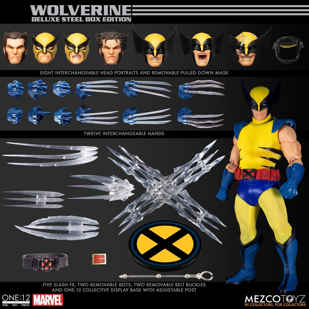 Mezco Toyz X-Men Wolverine One:12 Collective Deluxe Steel Box
